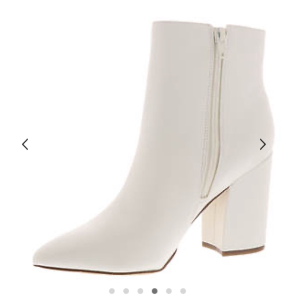 meeko white pair booties
